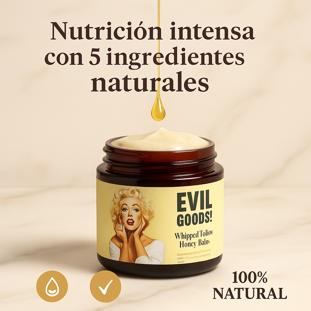 Crema de sebo de res (honey tallow balm) -envase de plástico